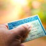 August 28, 2019, Brazil. Man holding document “Carteira Nacional de Habilitação” (CNH). A driver’s license attests to a citizen’s ability to drive land motor vehicles