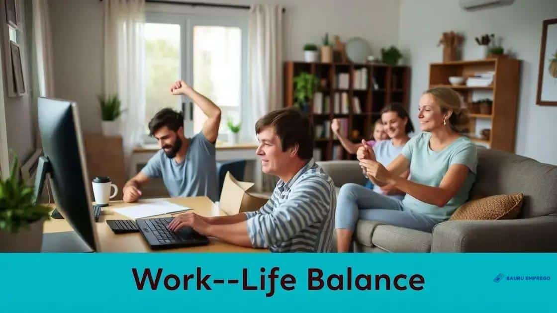 Maintaining work-life balance at home
