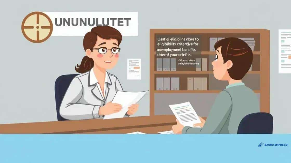 Eligibility criteria for unemployment benefits