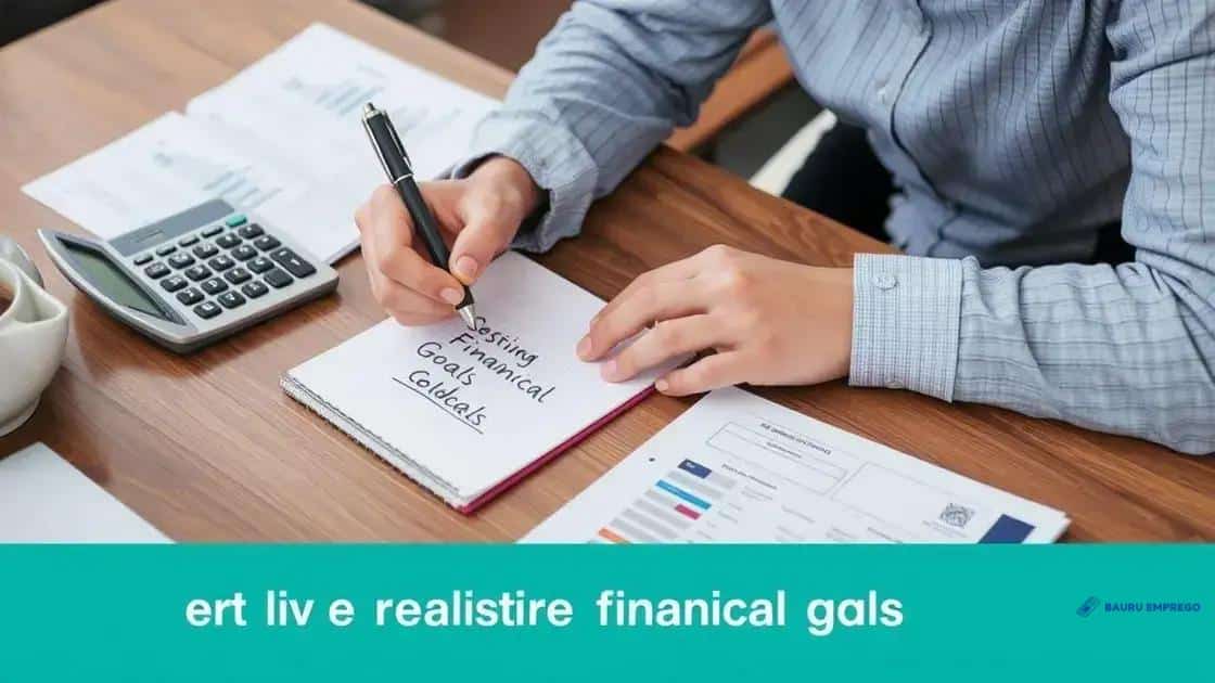 Setting realistic financial goals