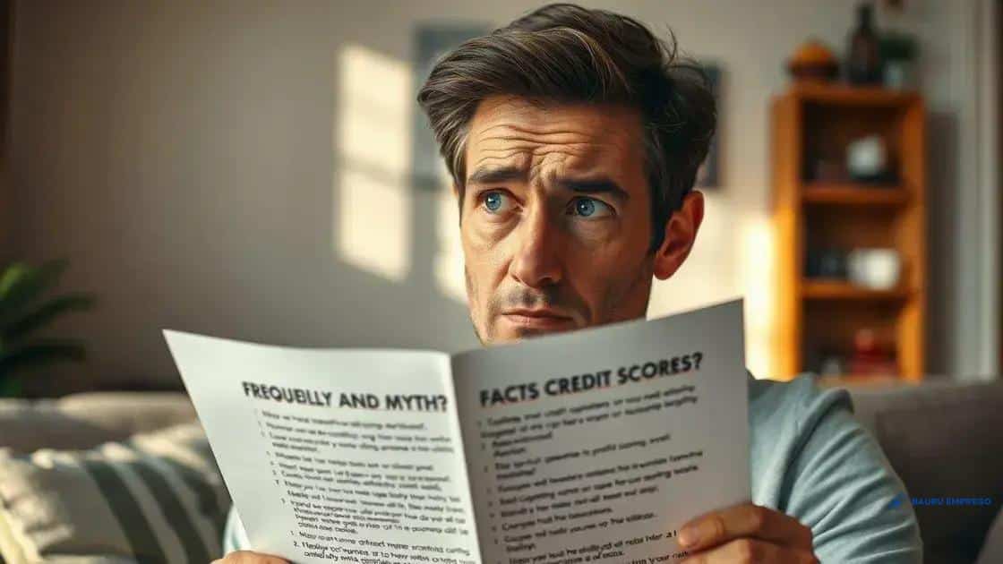 Common misconceptions about credit scores
