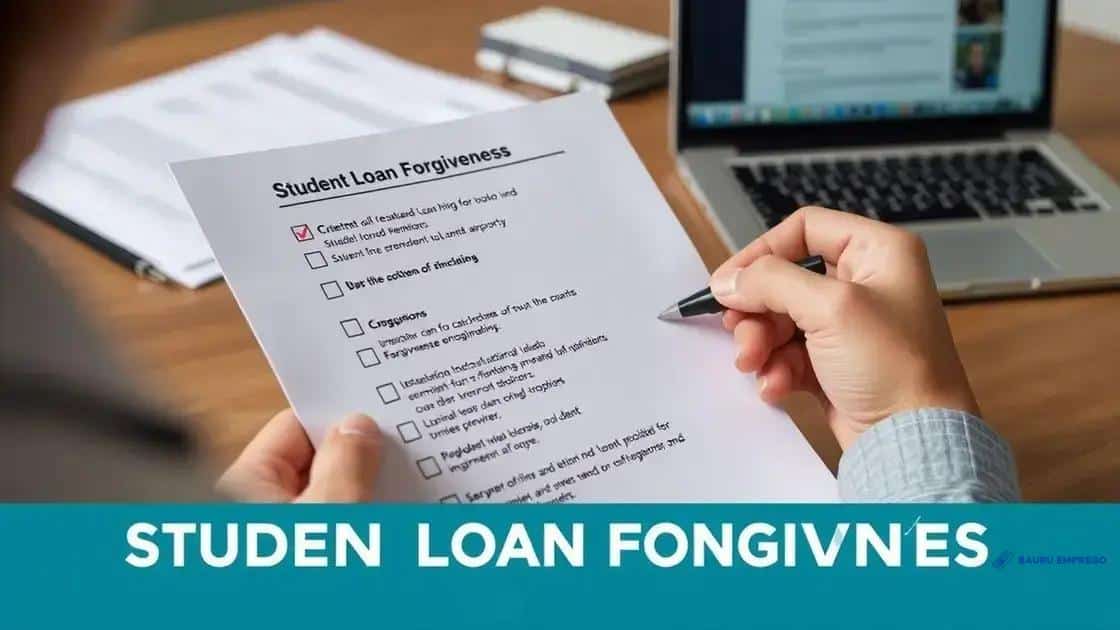 Eligibility criteria for debt forgiveness