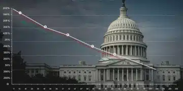 Graph depicting US PCE inflation forecast for 2025 approaching 2% target