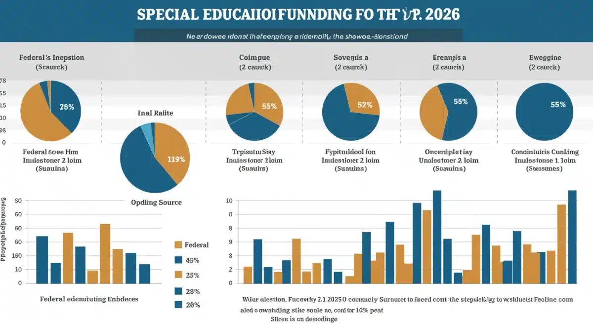 Infographic illustrating the sources and allocation of special education funding in 2026.