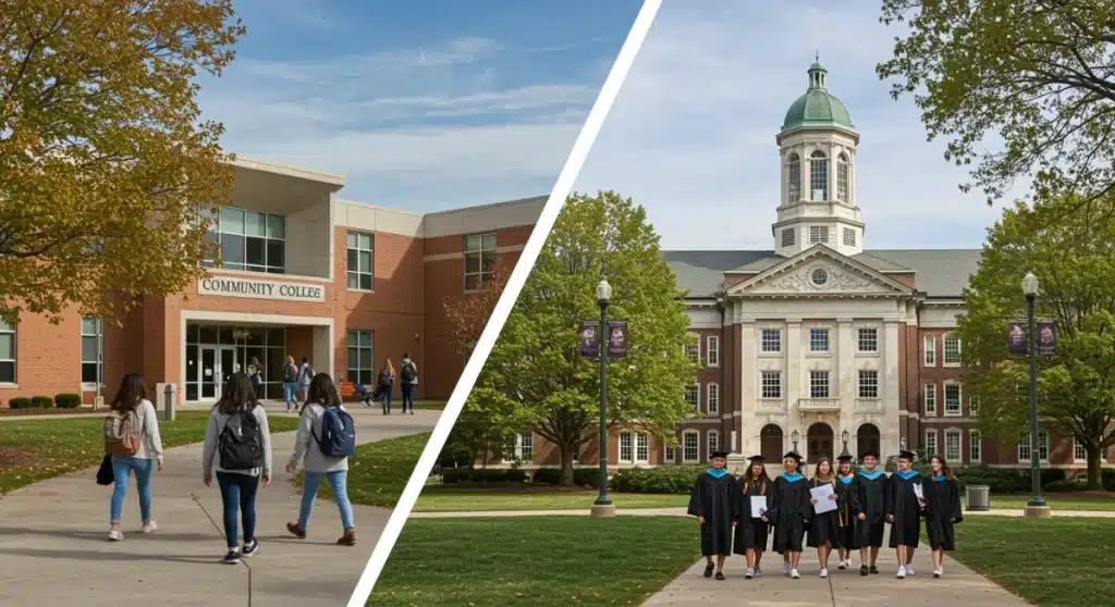 Community College vs. 4-Year University: 2025 Cost-Benefit Analysis