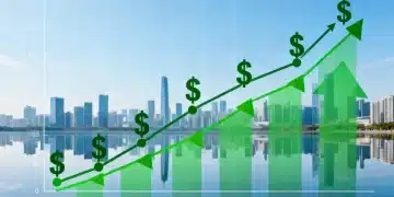 Growth chart with dollar signs and green arrows indicating consistent dividend stock performance and income generation in 2026.