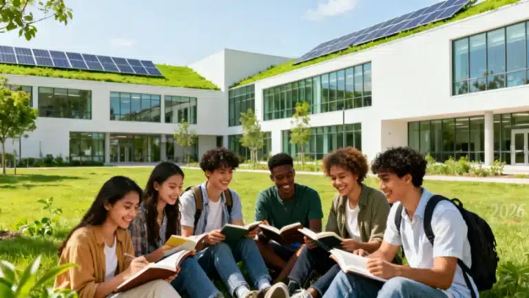 Students on campus symbolizing affordable higher education in 2026