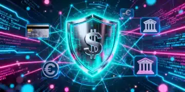 Digital shield protecting financial assets in 2026, cybersecurity