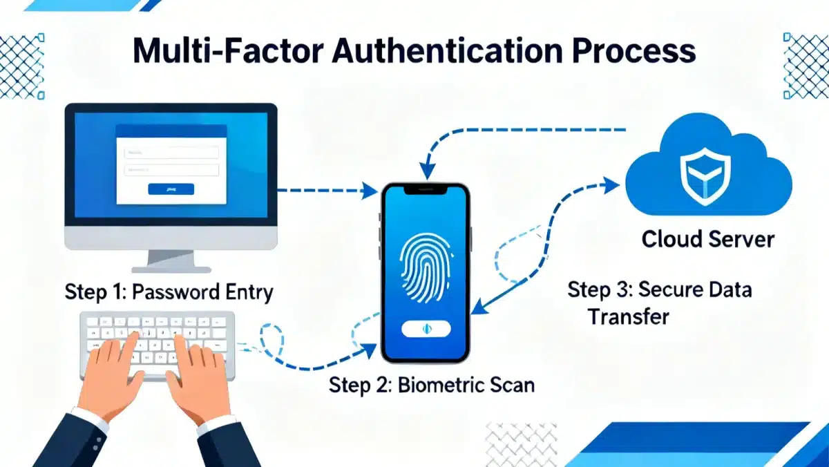Multi-factor authentication for secure financial transactions