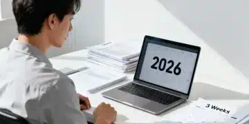 Person filing 2026 unemployment benefits claim online with laptop