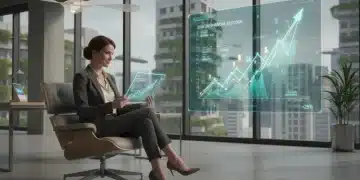 Small business owner reviewing 2026 loan documents on a tablet