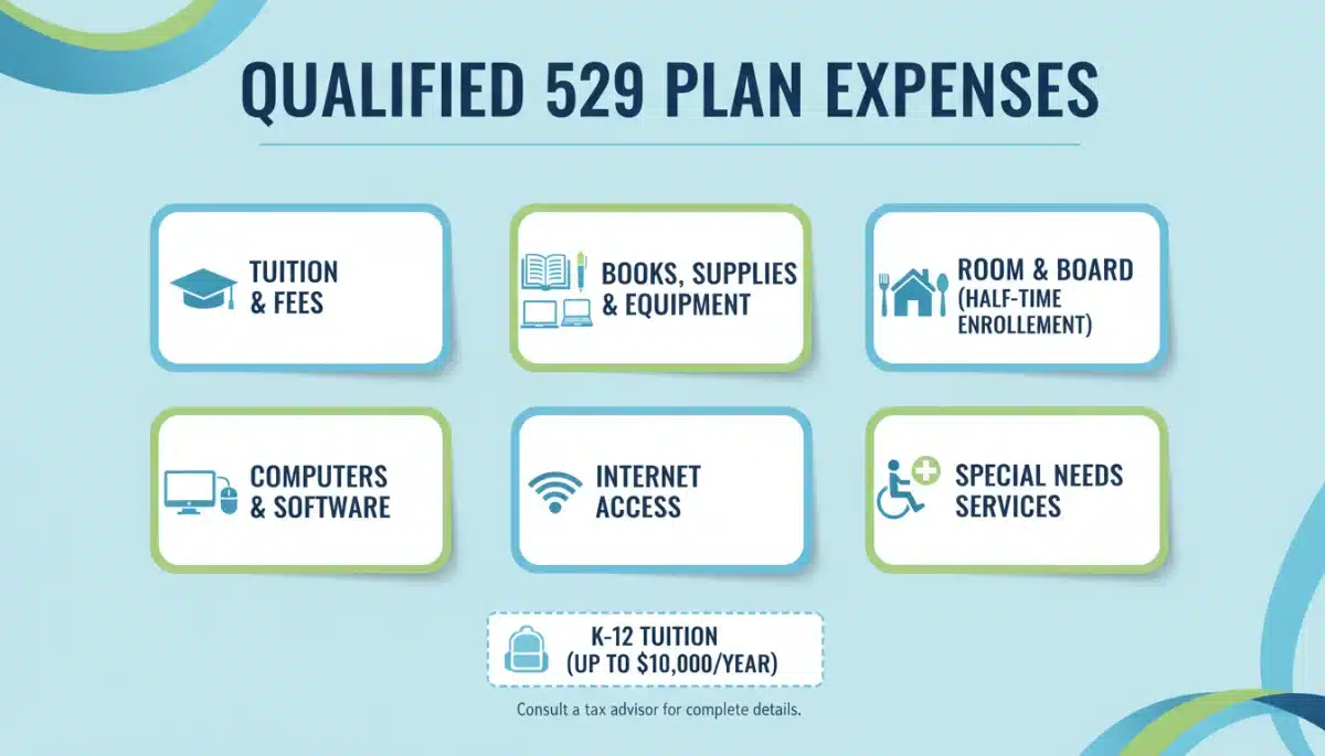 Qualified 529 plan expenses infographic