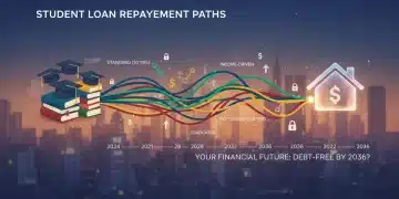 Illustration of student loan repayment plans and their long-term financial impact.