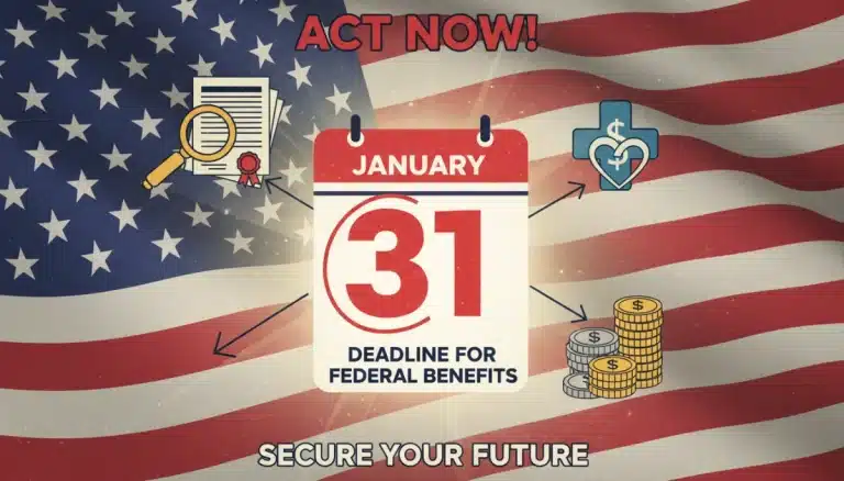 Important deadline January 31st 2026 for federal benefits updates
